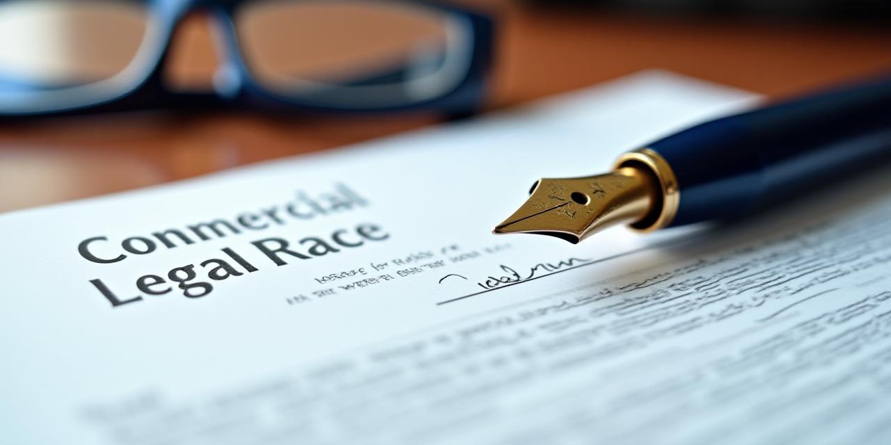 Close-up of a signed legal contract with a fountain pen on a mahogany desk
